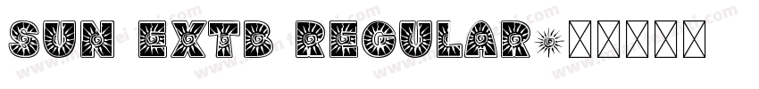 Sun ExtB Regular字体转换